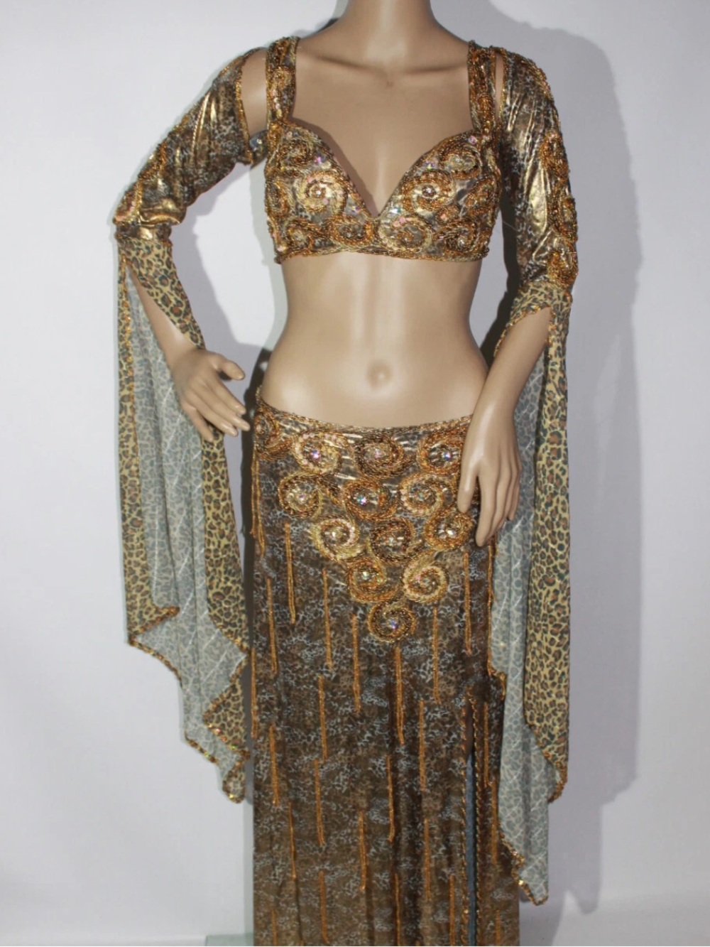 Vintage classy professional belly dancing costume 🐆